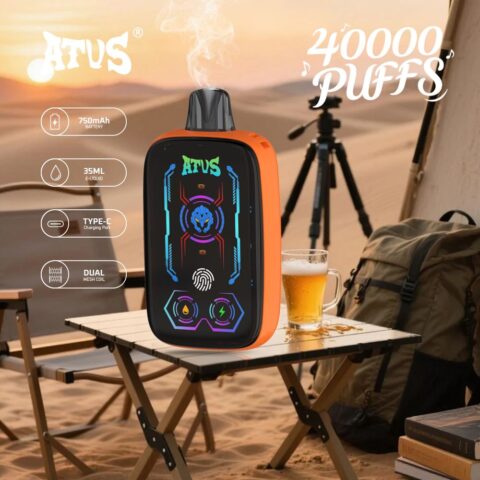 DE023 Wegwerp Vape 40000 Puffs met volledig scherm oplaadbaar en instelbare luchtstroom