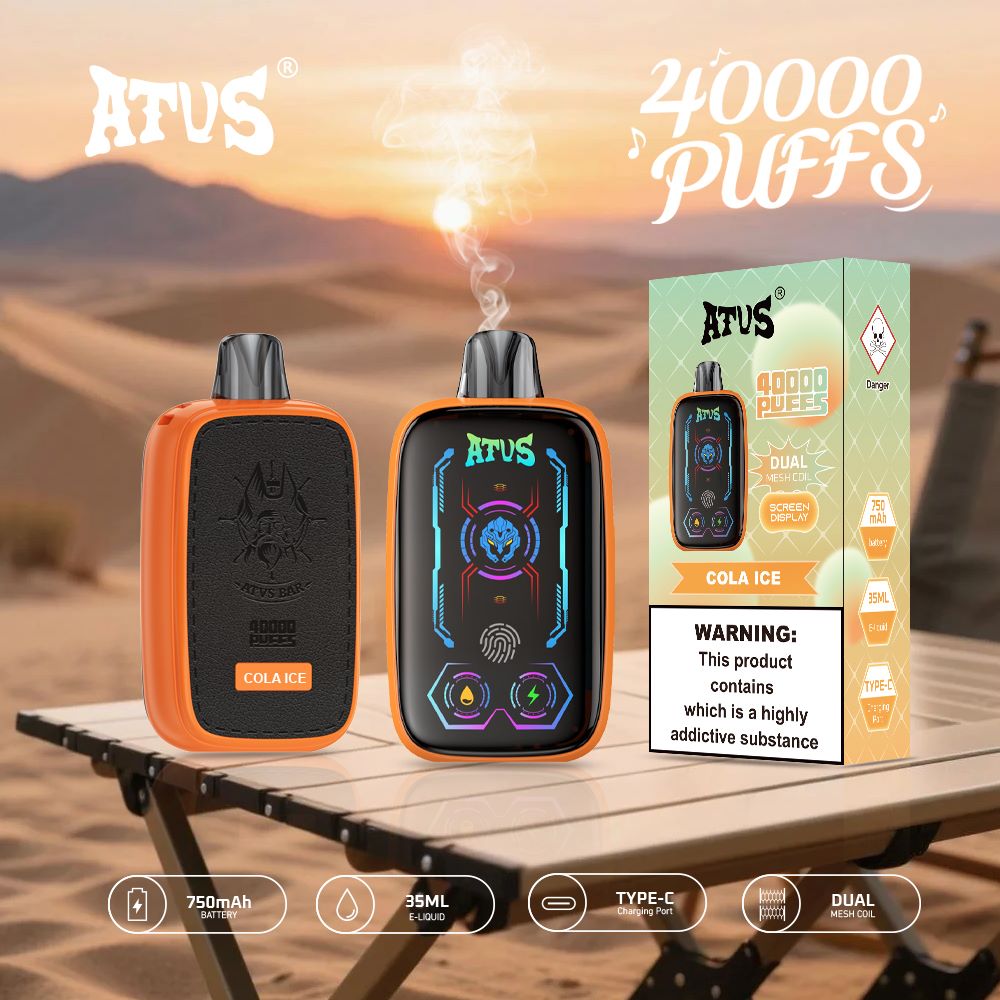 DE023 Wegwerp Vape 40000 Puffs met volledig scherm oplaadbaar en instelbare luchtstroom