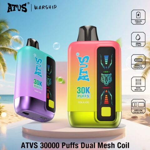 DE026 30000 Puffs Disposable Vape met LED scherm en instelbare luchtstroom