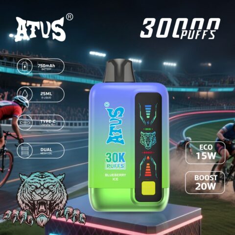 DE026 30000 Puffs Disposable Vape met LED scherm en instelbare luchtstroom ATVS Vape