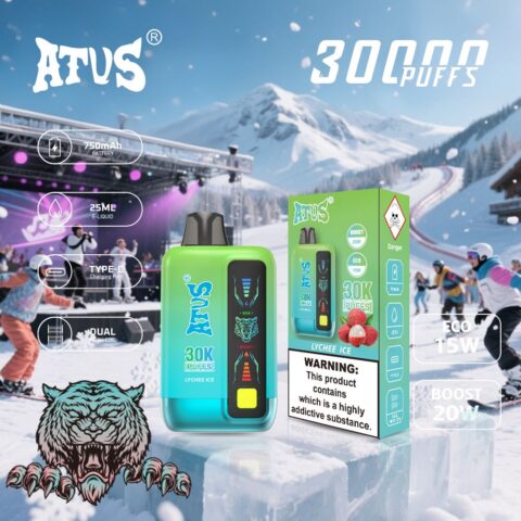 DE026 30000 Puffs Disposable Vape met LED scherm en instelbare luchtstroom ATVS Vape