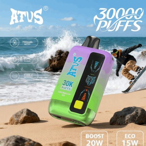 DE026 30000 Puffs Disposable Vape met LED scherm en instelbare luchtstroom ATVS Vape