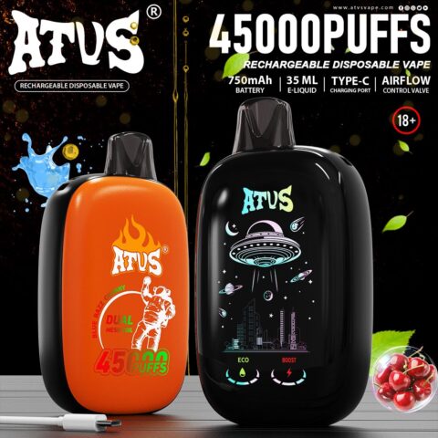 DE027 Wegwerp Vape 45000 Puffs met volledig scherm oplaadbaar en instelbare luchtstroom