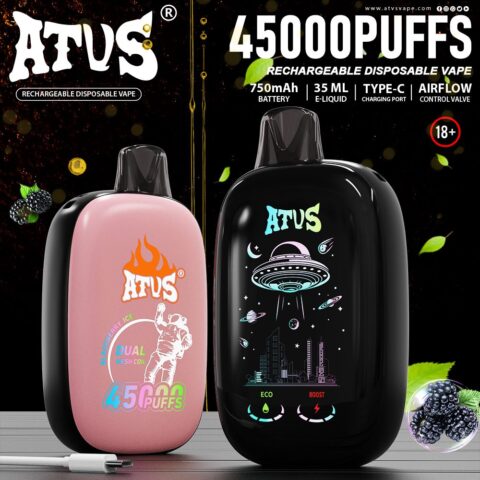 DE027 Wegwerp Vape 45000 Puffs met volledig scherm oplaadbaar en instelbare luchtstroom