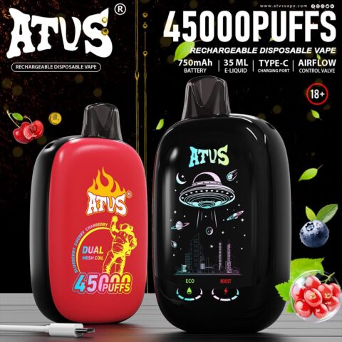 DE027 Wegwerp Vape 45000 Puffs met volledig scherm oplaadbaar en instelbare luchtstroom