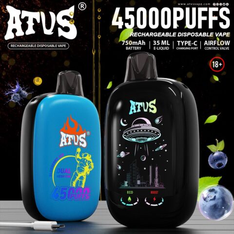 DE027 Wegwerp Vape 45000 Puffs met volledig scherm oplaadbaar en instelbare luchtstroom