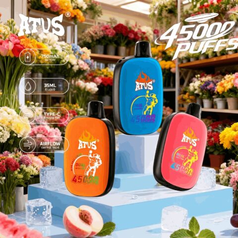 DE027 Wegwerp Vape 45000 Puffs met volledig scherm oplaadbaar en instelbare luchtstroom