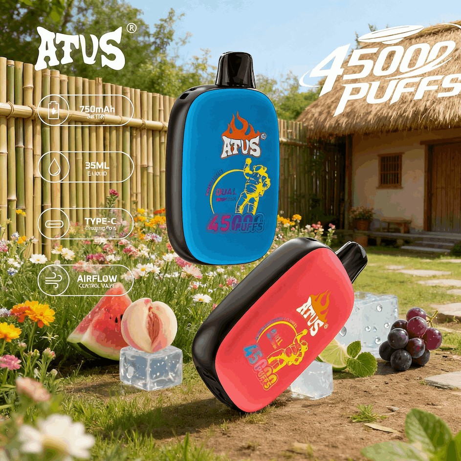 DE027 Wegwerp Vape 45000 Puffs met volledig scherm oplaadbaar en instelbare luchtstroom