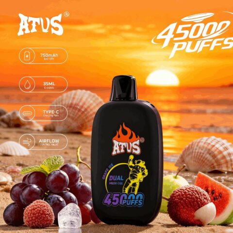 DE027 Wegwerp Vape 45000 Puffs met volledig scherm oplaadbaar en instelbare luchtstroom