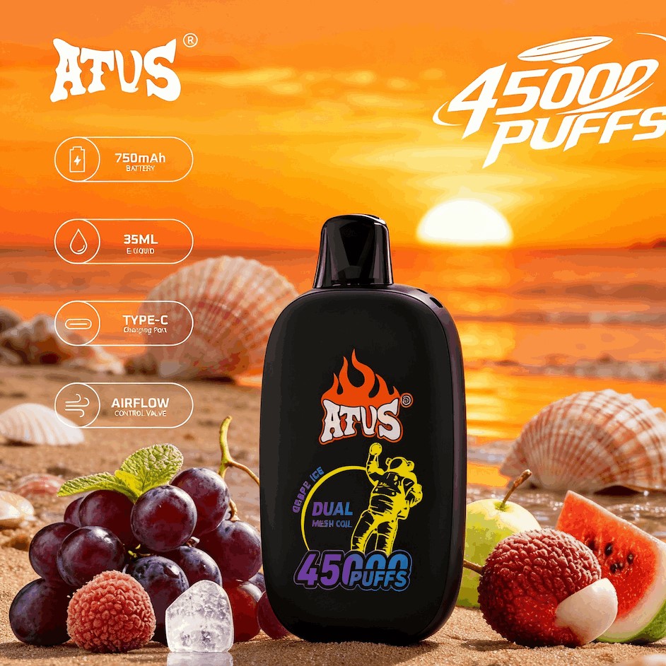 DE027 Wegwerp Vape 45000 Puffs met volledig scherm oplaadbaar en instelbare luchtstroom