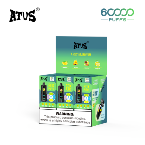 DE030 Wegwerp Vape 60000 Puffs Disposable Vape met LED scherm en instelbare luchtstroom