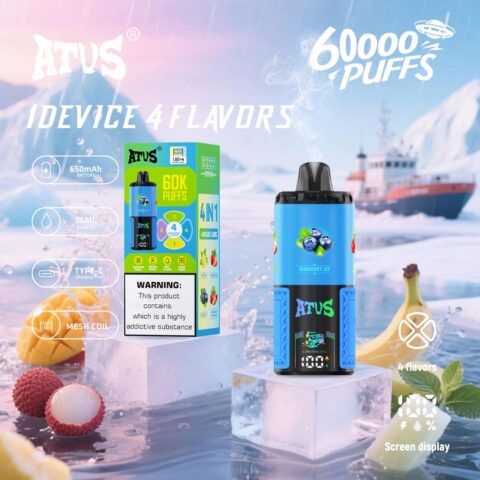 DE030 Wegwerp Vape 60000 Puffs Disposable Vape met LED scherm en instelbare luchtstroom