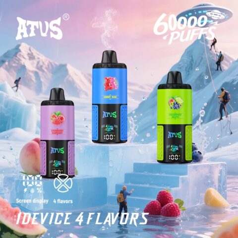 DE030 Wegwerp Vape 60000 Puffs Disposable Vape met LED scherm en instelbare luchtstroom