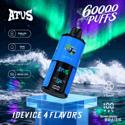 DE030 Wegwerp Vape 60000 Puffs Disposable Vape met LED scherm en instelbare luchtstroom