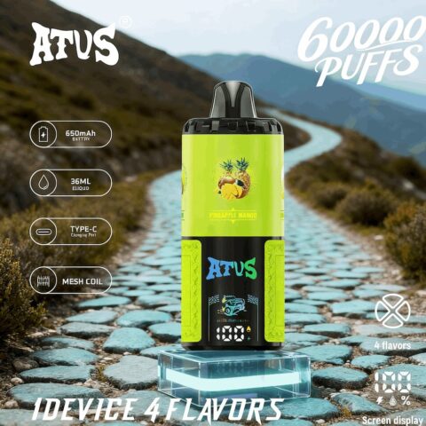 DE030 Wegwerp Vape 60000 Puffs Disposable Vape met LED scherm en instelbare luchtstroom