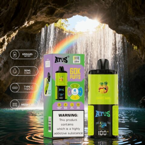 DE030 Wegwerp Vape 60000 Puffs Disposable Vape met LED scherm en instelbare luchtstroom