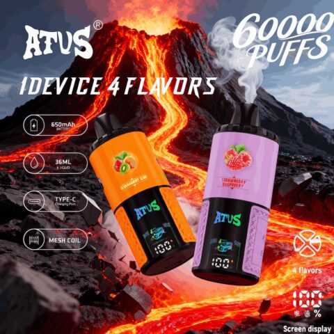 DE030 Wegwerp Vape 60000 Puffs Disposable Vape met LED scherm en instelbare luchtstroom