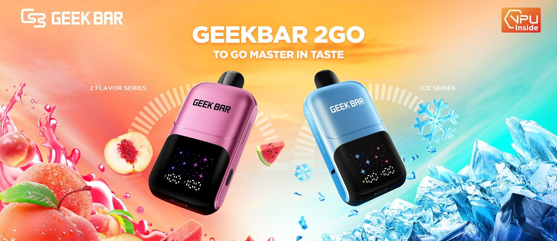 Geek Bar Wegwerp Vape 50000 Puffs met LED-scherm en instelbare luchtstroom