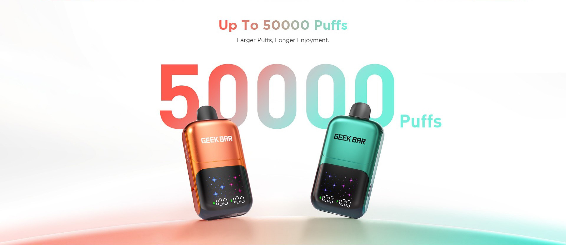 Geek Bar Wegwerp Vape 50000 Puffs met LED-scherm en instelbare luchtstroom
